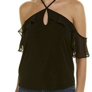 BCBGeneration Ruffle Off-Shoulder-Halter Top